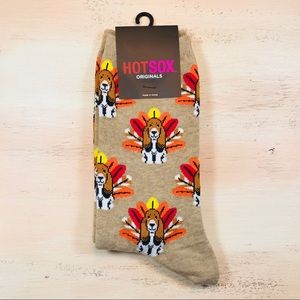 🐶 🦃 NEW Cute Turkey Beagle Socks for Women 🧦